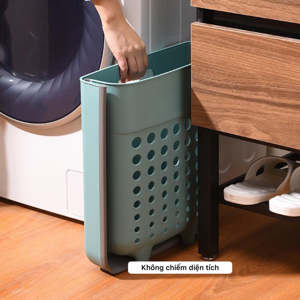 Giỏ nhựa đựng đồ giặt treo tường , giỏ đựng quần áo bẩn
