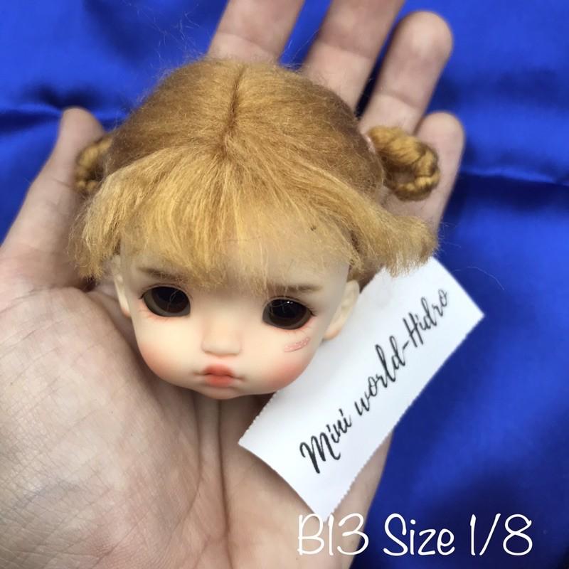 Wig len Tóc giả dành cho búp bê BJD Size 1/8, Baboliy, Amy handmade