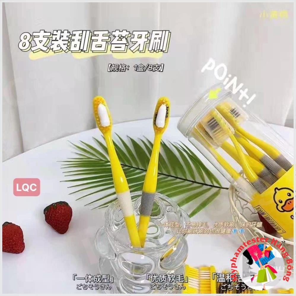 Bàn chải Vịt vàng G.DUCK kèm cạo lưỡi 2in1