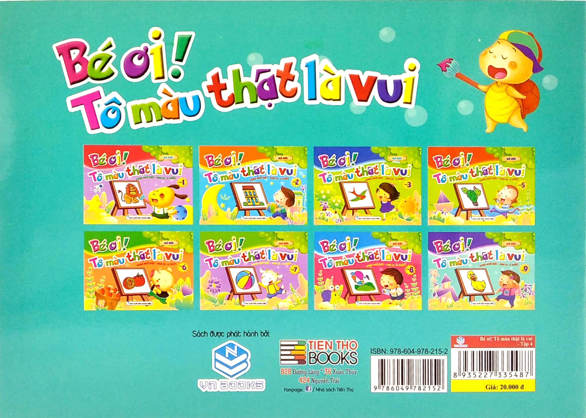 Bé Ơi! Tô Màu Thật Là Vui - Song Ngữ Việt - Anh - Tập 4