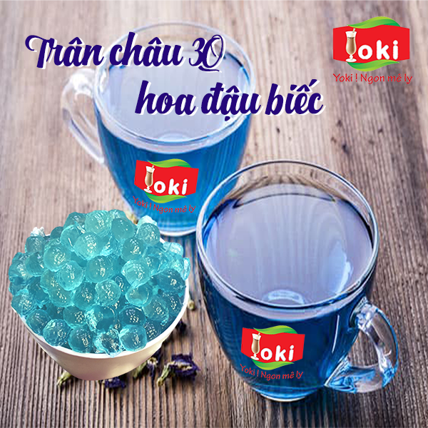 Trân châu 3Q hoa đậu biếc Yoki