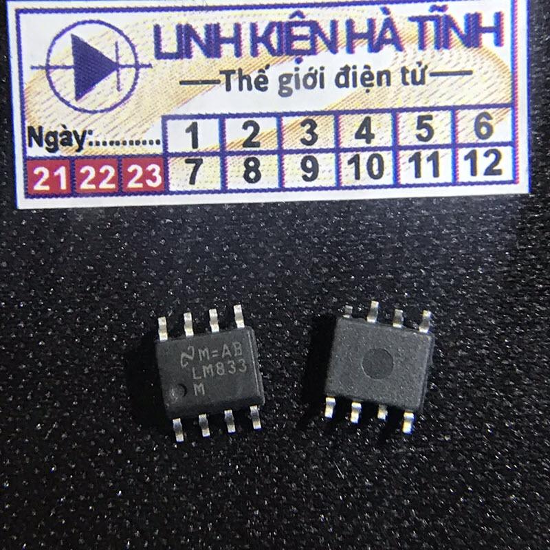 Combo 5 con Khuếch Đại Thuật Toán Dán LM833DT LM833 833 SOP-8 Mới