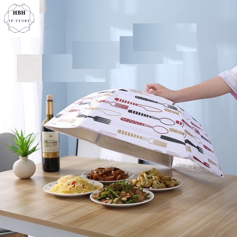 Lồng bàn gấp gọn giữ nhiệt tiện lợi