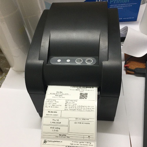 Máy In Mã Vạch Xprinter 350B In Tem Mã Vạch, In Đơn Hàng TMĐT, In Nhãn Sản Phẩm