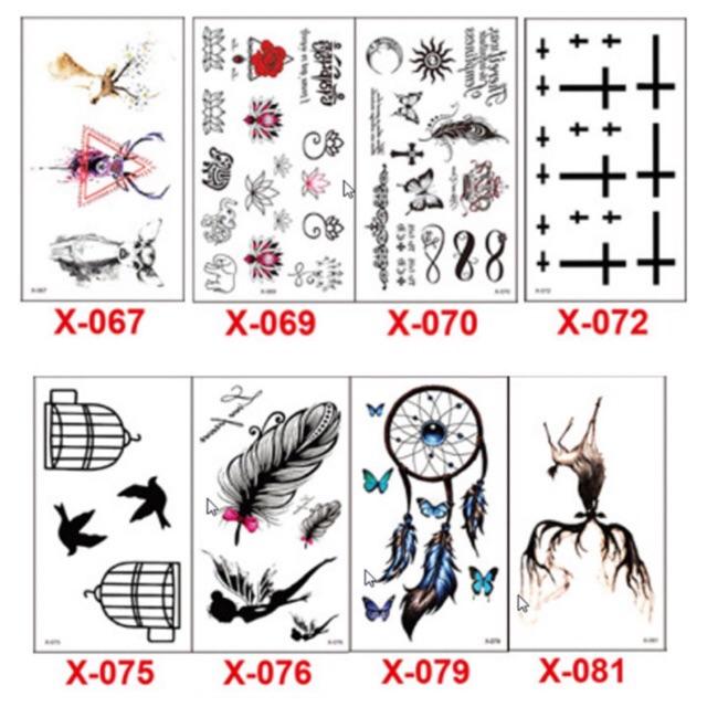 HÌNH XĂM DÁN TATOO - SET HÌNH XĂM GIẢ MINI