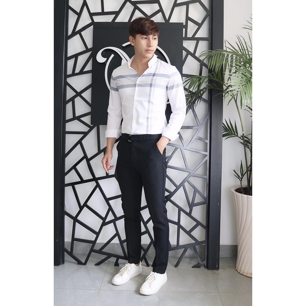 COMBO ÁO SƠ MI SỌC AK01 TẶNG ÁO THUN COTTON THEO SIZE