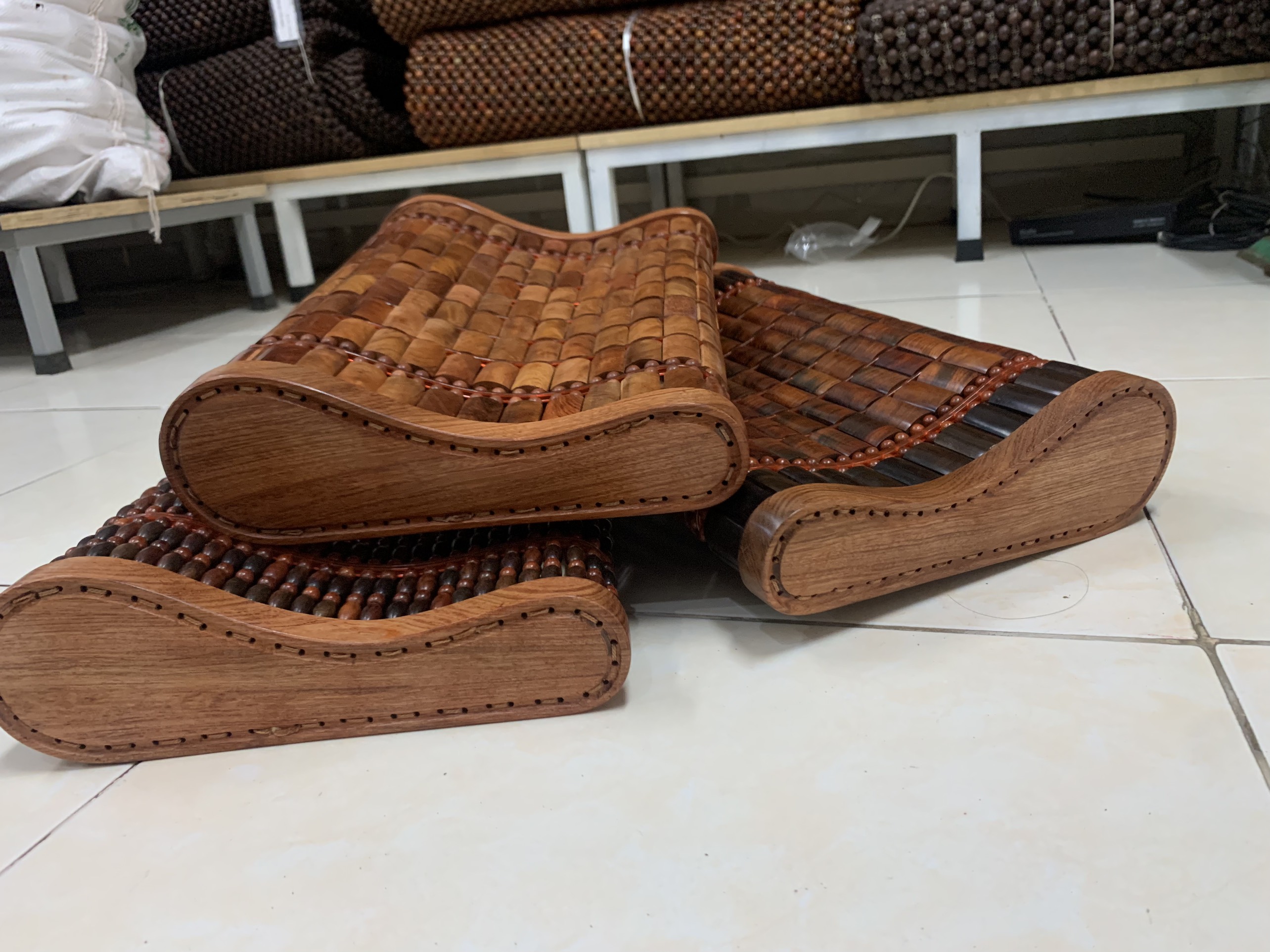 Gối Gỗ Hương Miếng Cao Cấp - Gối Công Thái Học