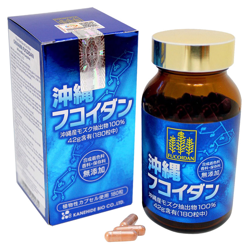 Thực Phẩm Chức Năng Okinawa Fucoidan Phòng Và Hỗ Trợ Điều Trị Ung Thư Kanehide Bio Nhật Bản (180 Viên)