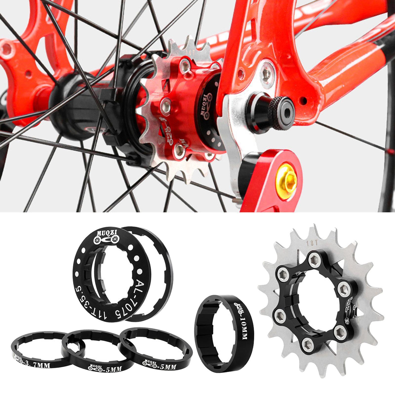 Single Speed Cassette Spacers Freewheel Sprocket Adapter
