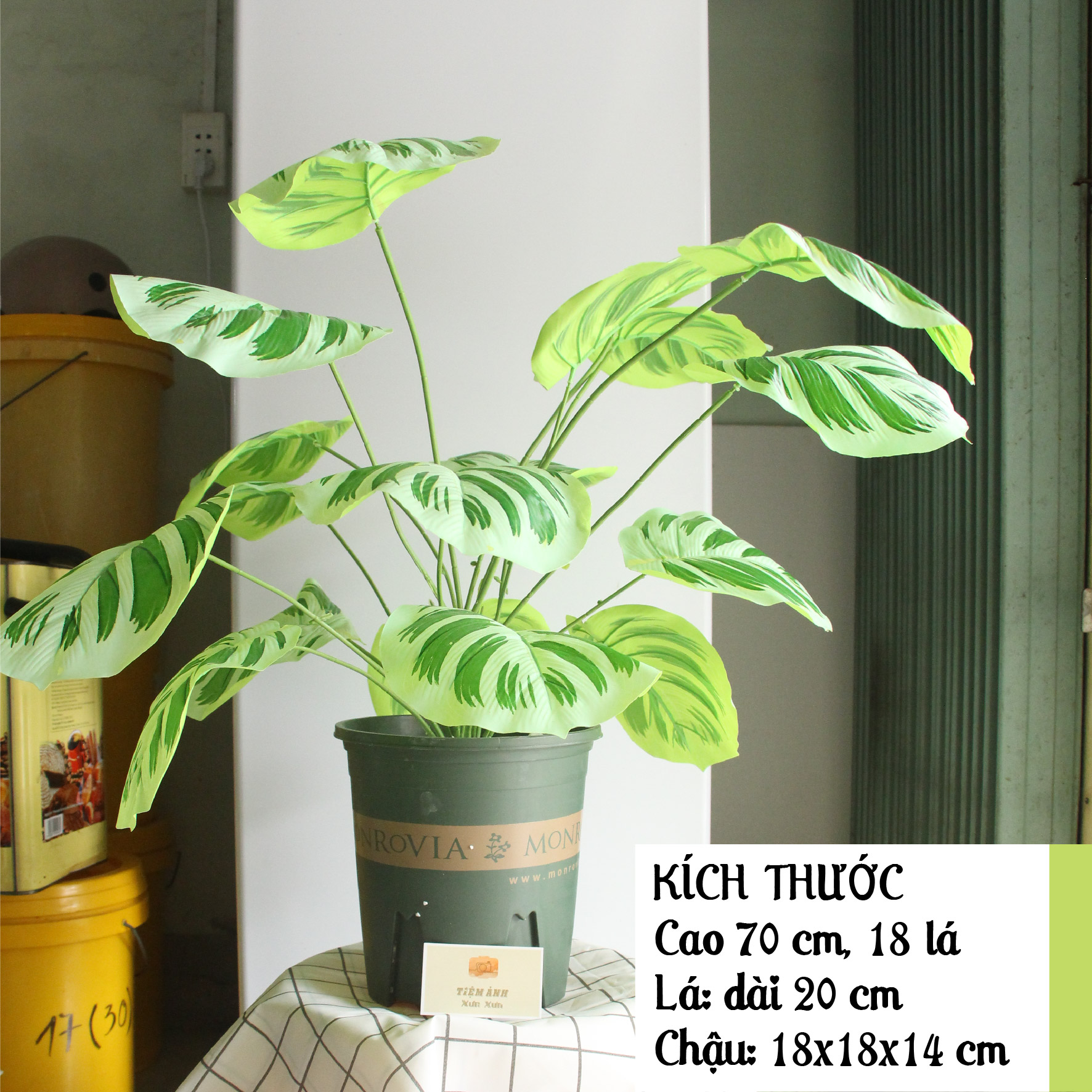 Hoa lá giả trang trí để bàn, phòng khách decor, tiệc, quán, nhà hàng