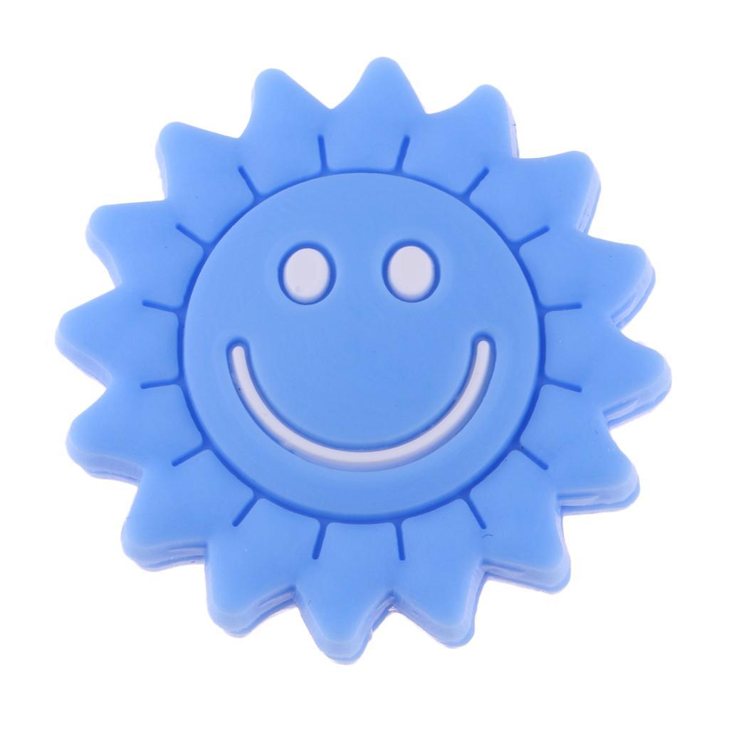 2x6pcs Silicone Tennis Racquet Racket Vibration Damper Shock Absorber  Blue