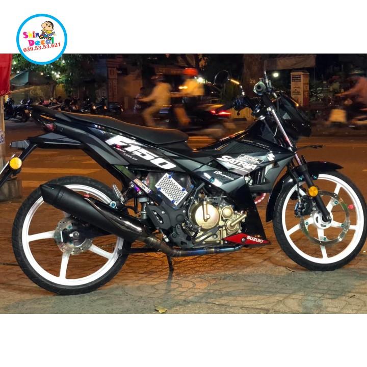 Tem rời satria fi xám đen