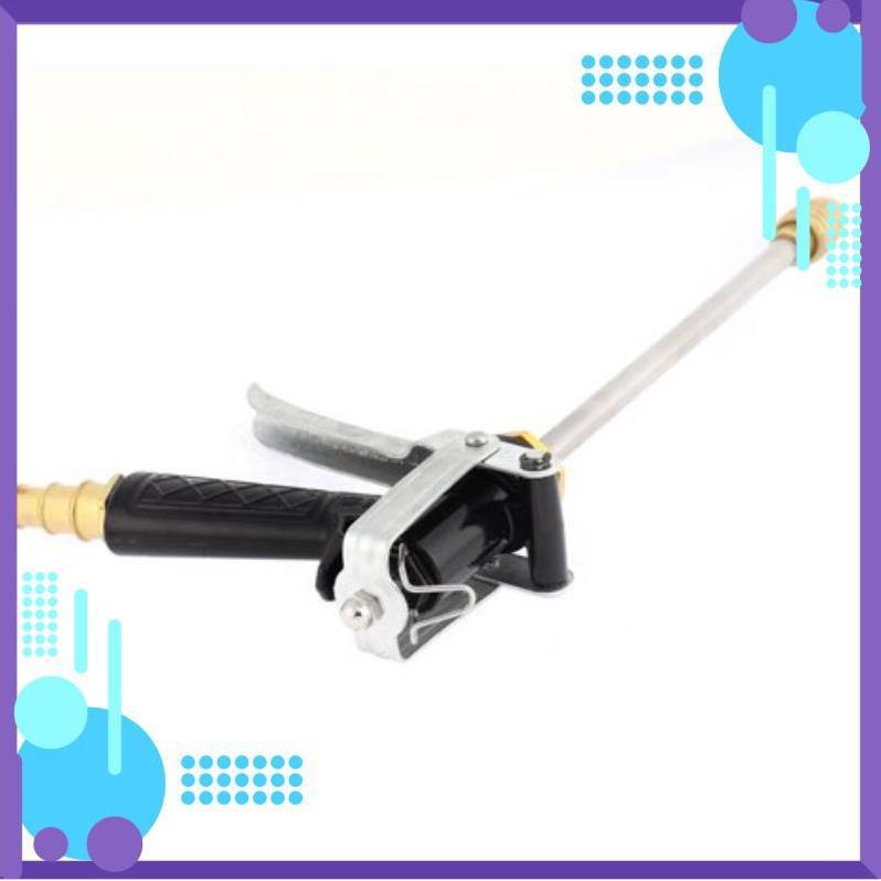 ️ Bộ dây vòi xịt nước rửa xe, tưới cây , tăng áp 3 lần, loại 3m, 5m 206318Dđầu đồng, cút, nối PE, d.vàng