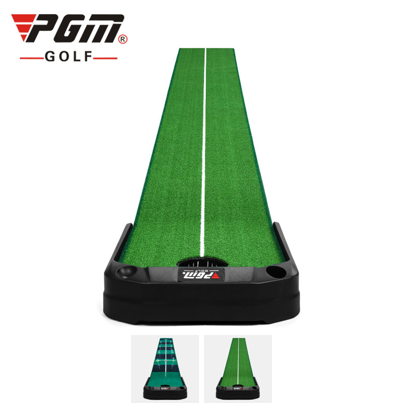 THẢM TẬP PUTTING GOLF ĐIỀU CHỈNH ĐỘ DỐC CÓ MÁY TRẢ BÓNG - PGM TL026 GOLF PUTTING MAT WITH ELECTRIC AUTO GOLF BALL BOUNCE BACK DEVICE