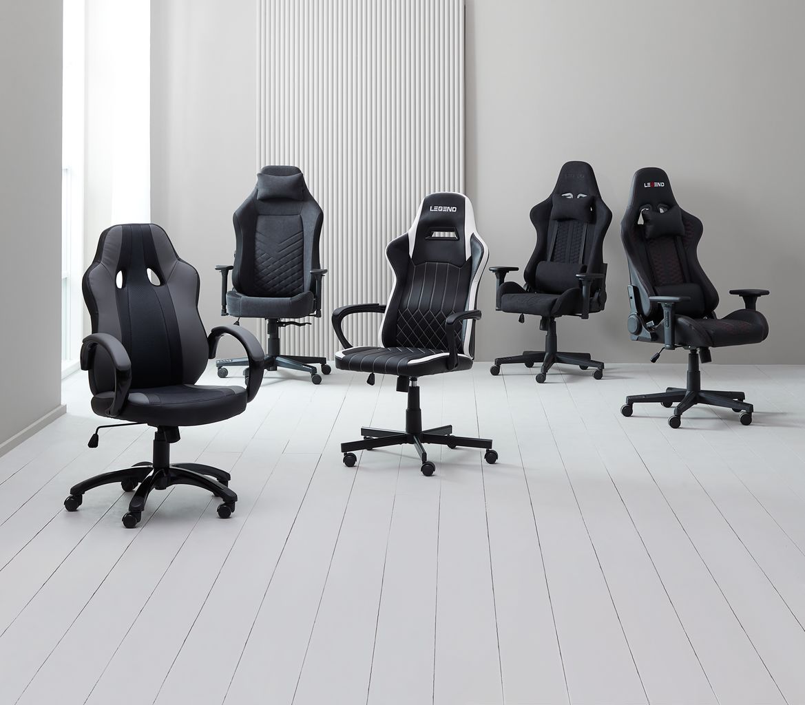 Ghế gaming | JYSK Lerbjerg | da PU | đen/trắng | R67xS70xC122/132cm
