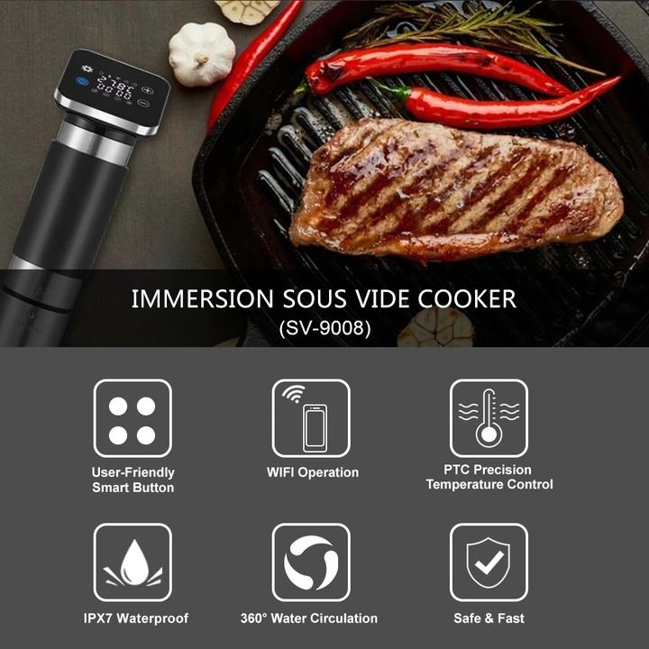 Máy nấu chậm Sous Vide BioloMix SV-9008 - Hàng chính hãng