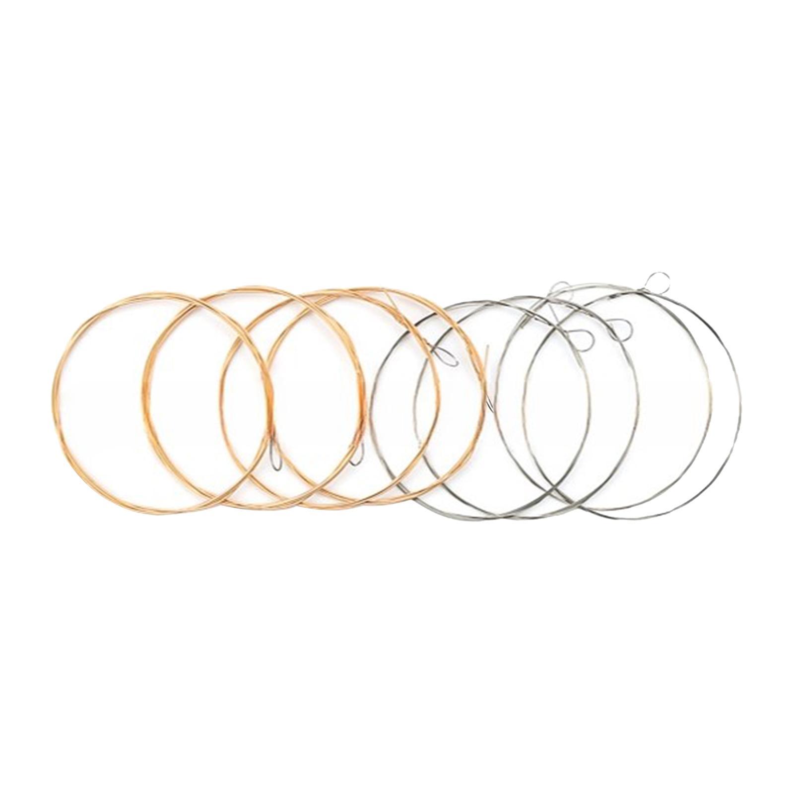 8 Pieces Mandolin Strings Set D-4TH Direct Replaces Mandolin Parts Replacement Easy Installation