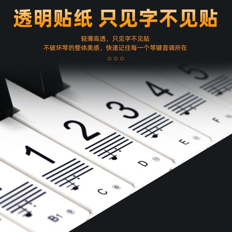 Đặc Biệt Đàn Piano Điện Tử 88 Phím Di Động 61 Phím 54 Phím Trẻ Em Người Lớn Miếng Dán Trong Suốt Stave Cân Ký Hiệu Đơn Giản Tự Học