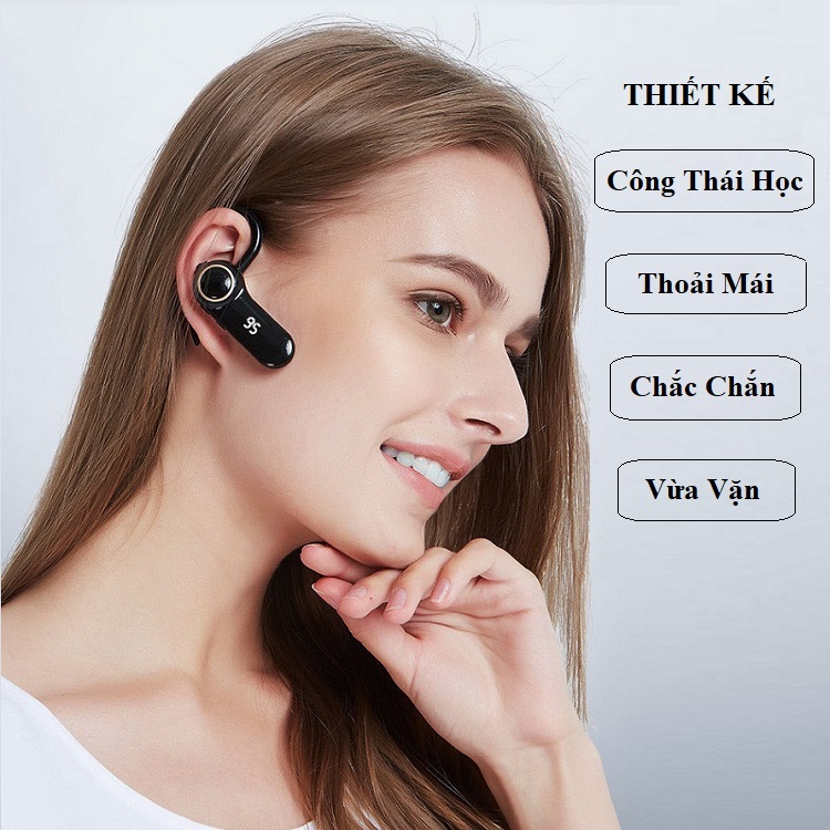 Tai Nghe Móc Tai Giảm Tiếng Ồn Kép HQ-K7/K7D Micro Đàm Thoại 2 Chiều - Hàng Chính Hãng