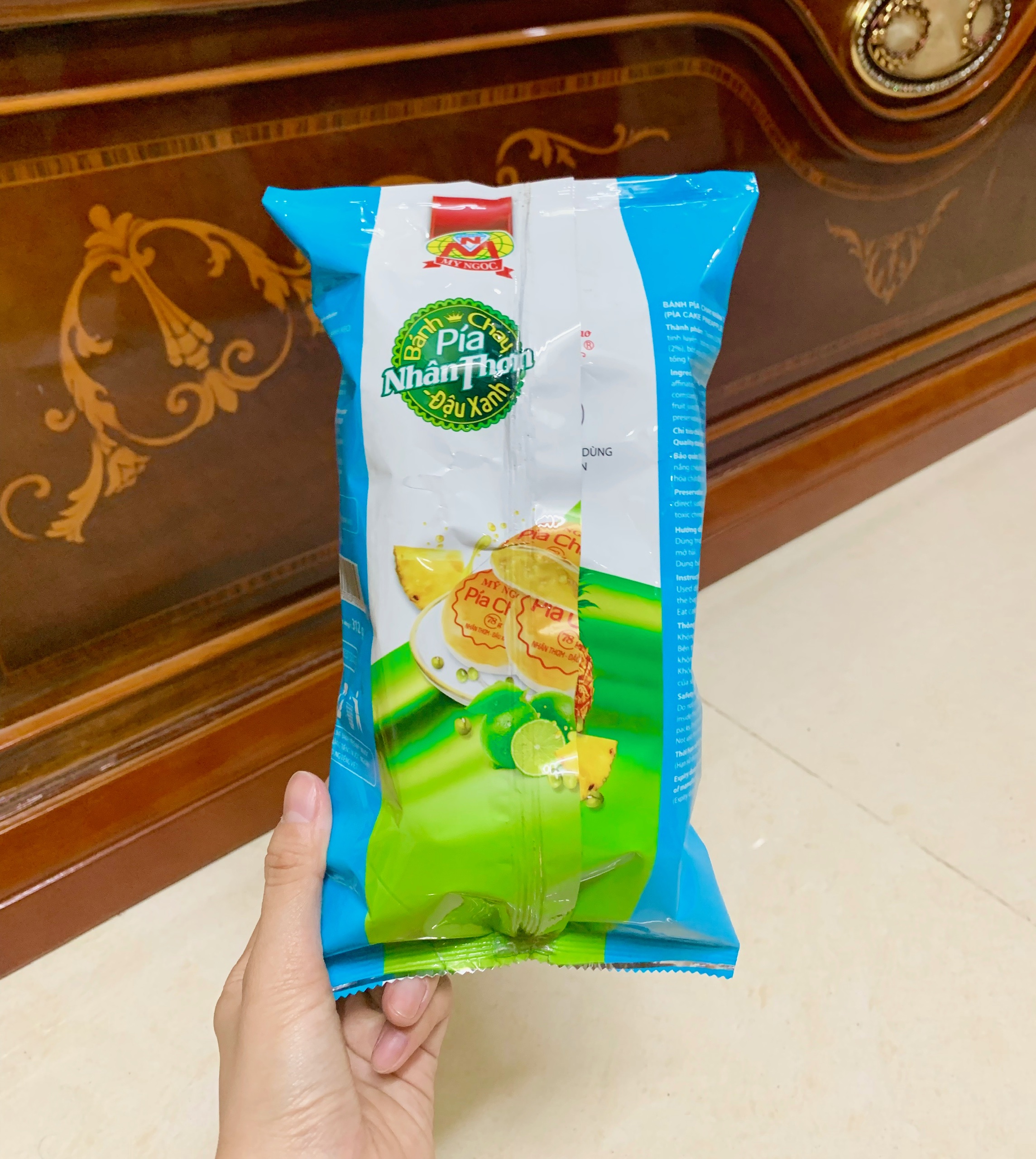 Bánh PÍA chay THƠM chín CHANH tươi ĐẬU xanh 312g