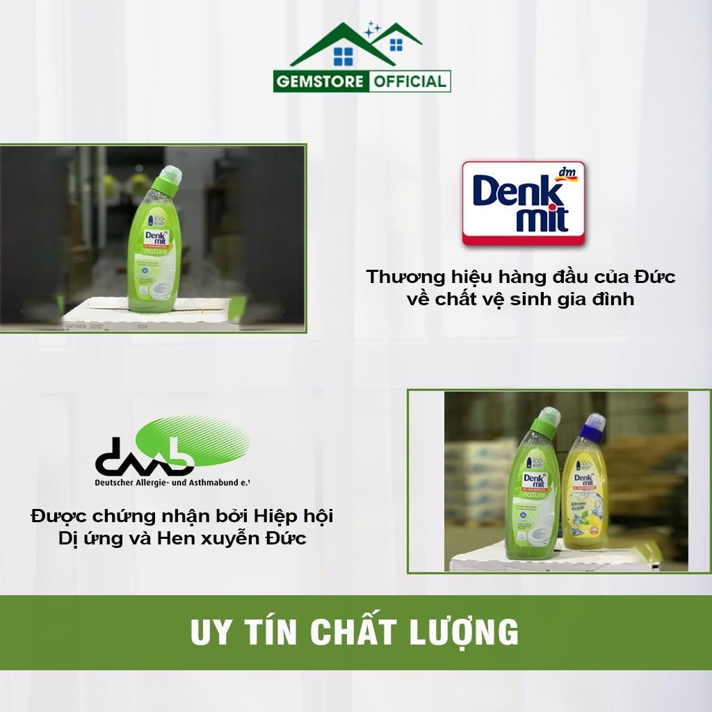 Dung Dịch Tẩy Rửa Bồn Cầu, Nhà Vệ Sinh Denkmit, Dung Tích 750ml, Hương Hoa Tự Nhiên, Nhập Đức