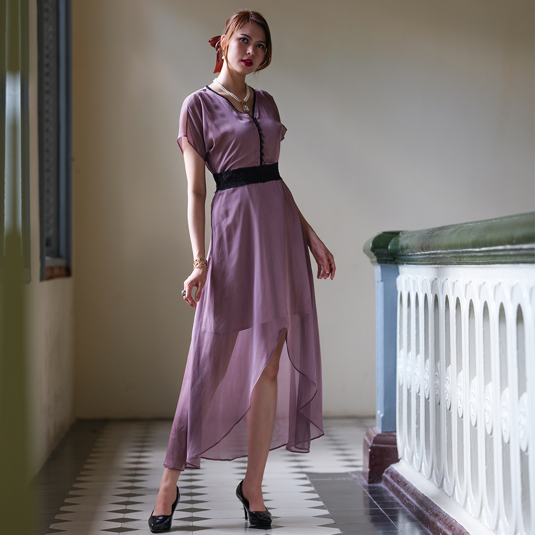 Đầm Dự Tiệc Cao Cấp Đầm Đuôi Cá Thời trang thiết kế Hity DRE120 (Tím Violet Sương Khói)