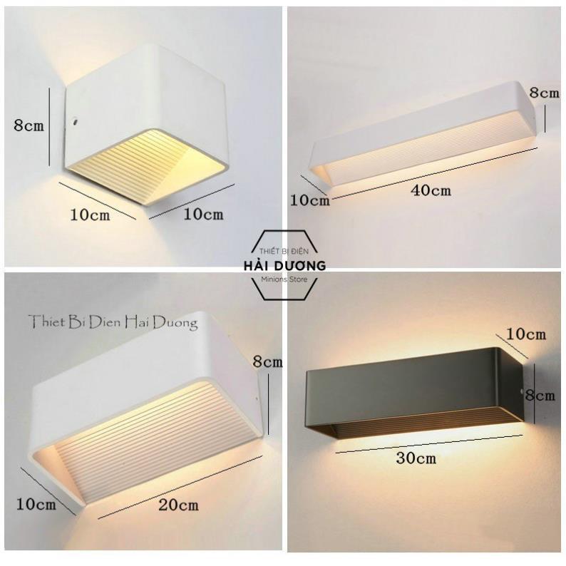 Đèn Treo Tường Hắt 2 Đầu Hình Khối Chữ