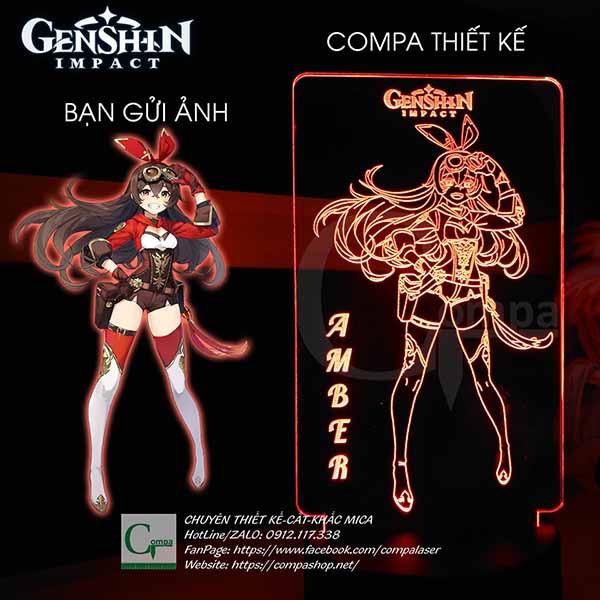 Đèn Ngủ Genshin Impact Amber Type 01