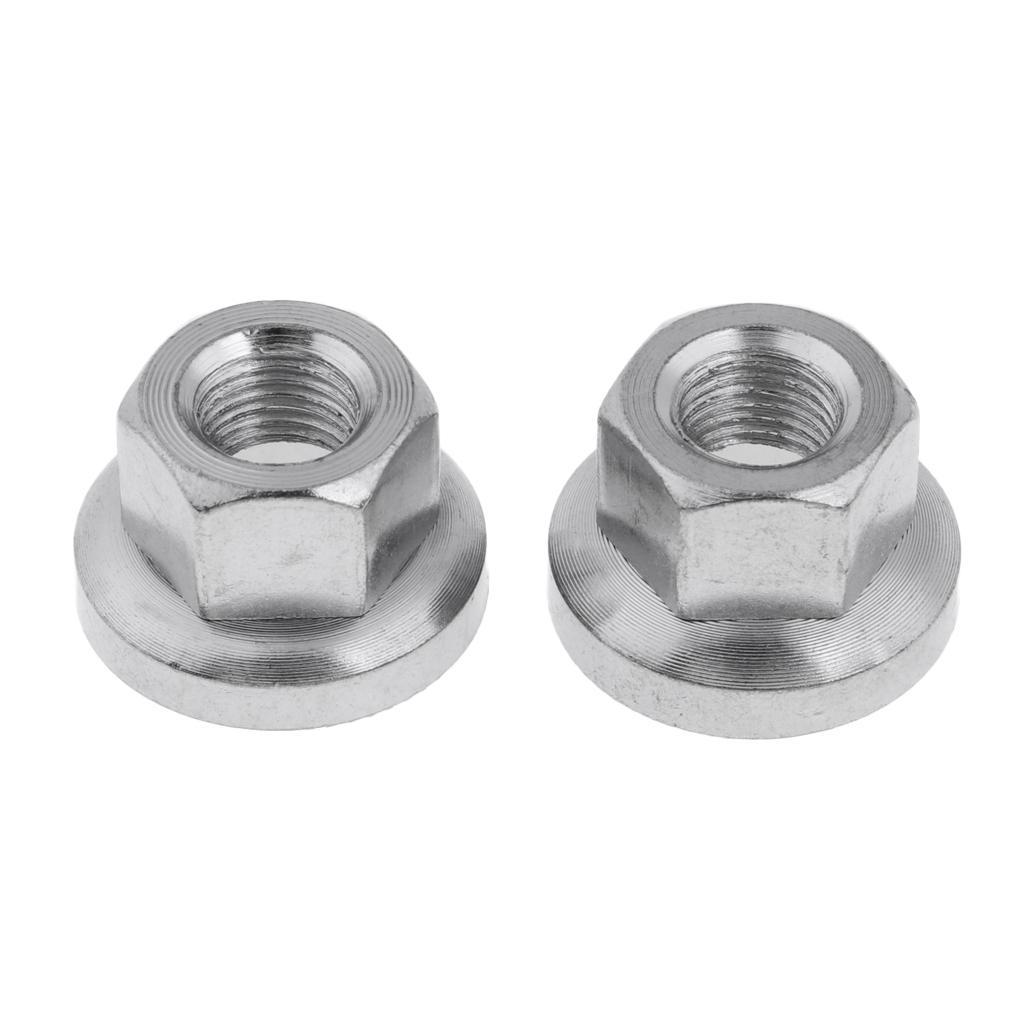 1 Pair Bike Axle Nuts for  Rear Hub Wheel - Solid & Durable