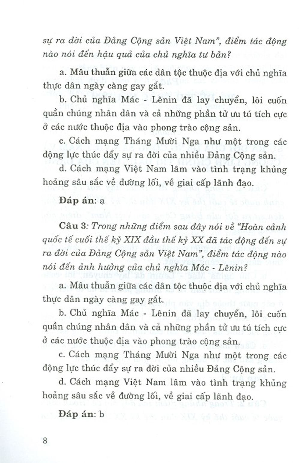 Ngân Hàng Câu Hỏi Thi, Kiểm Tra Môn Đường Lối Cách Mạng Của Đảng Cộng Sản Việt Nam - Tái bản