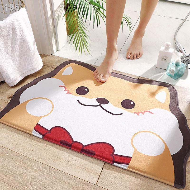 Thảm lót sàn phòng tắm thấm hút Dexi dễ thương cửa gia dụng nhà vệ sinh chống trơn trượt trải