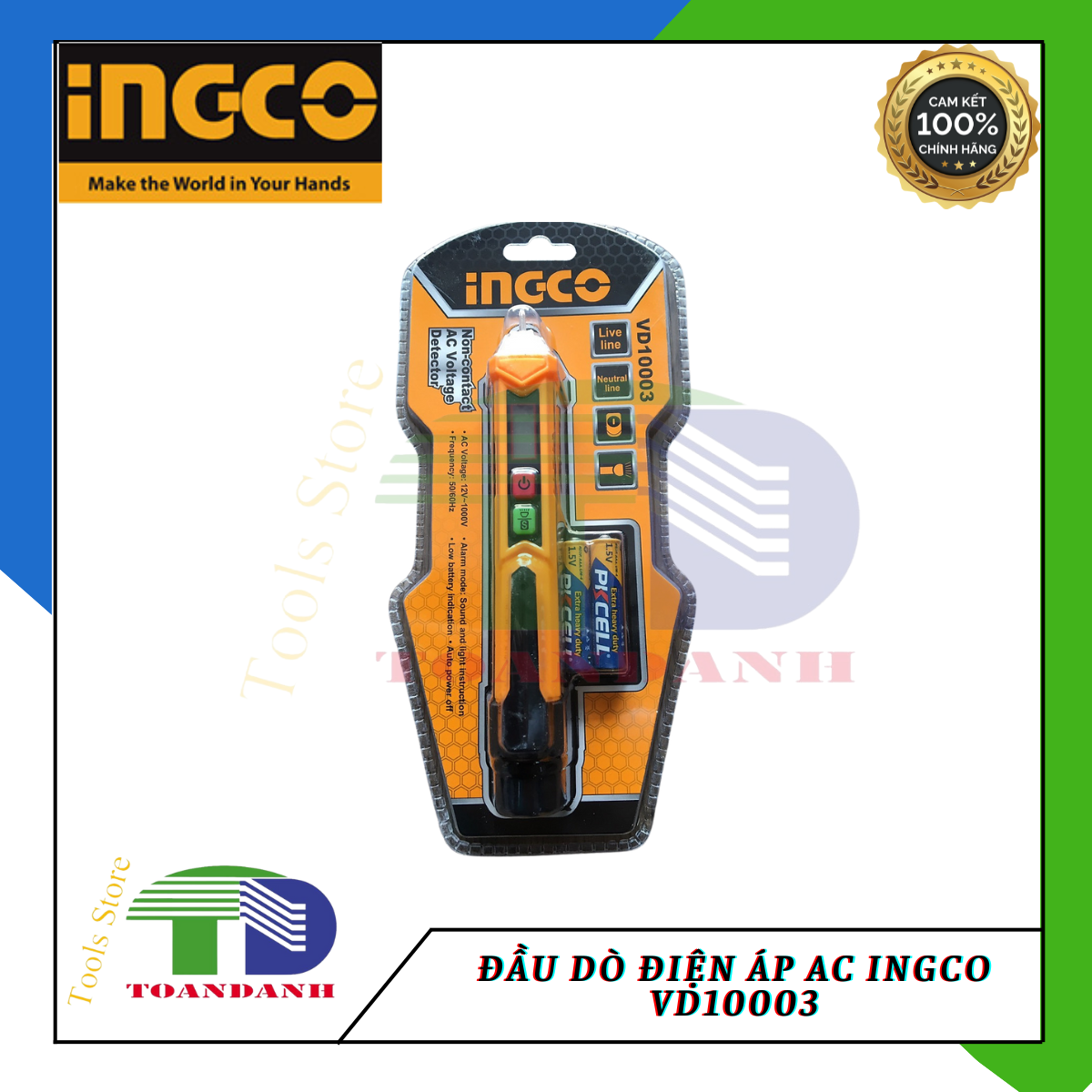 Đầu dò điện áp AC ingco vd10003