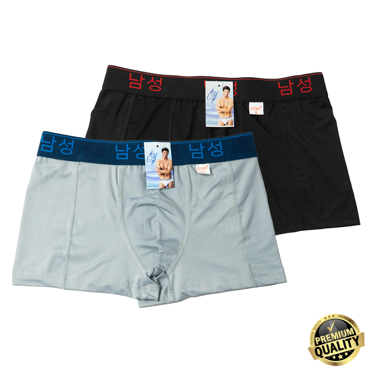 Hình ảnh Quần lót nam boxer CITYMEN lưng Hàn Quốc cao cấp vải lạnh co dãn 4 chiều mềm mại thoáng khí thấm hút tốt, quần xịp sịp đùi nam bao đổi trả 90 ngày 