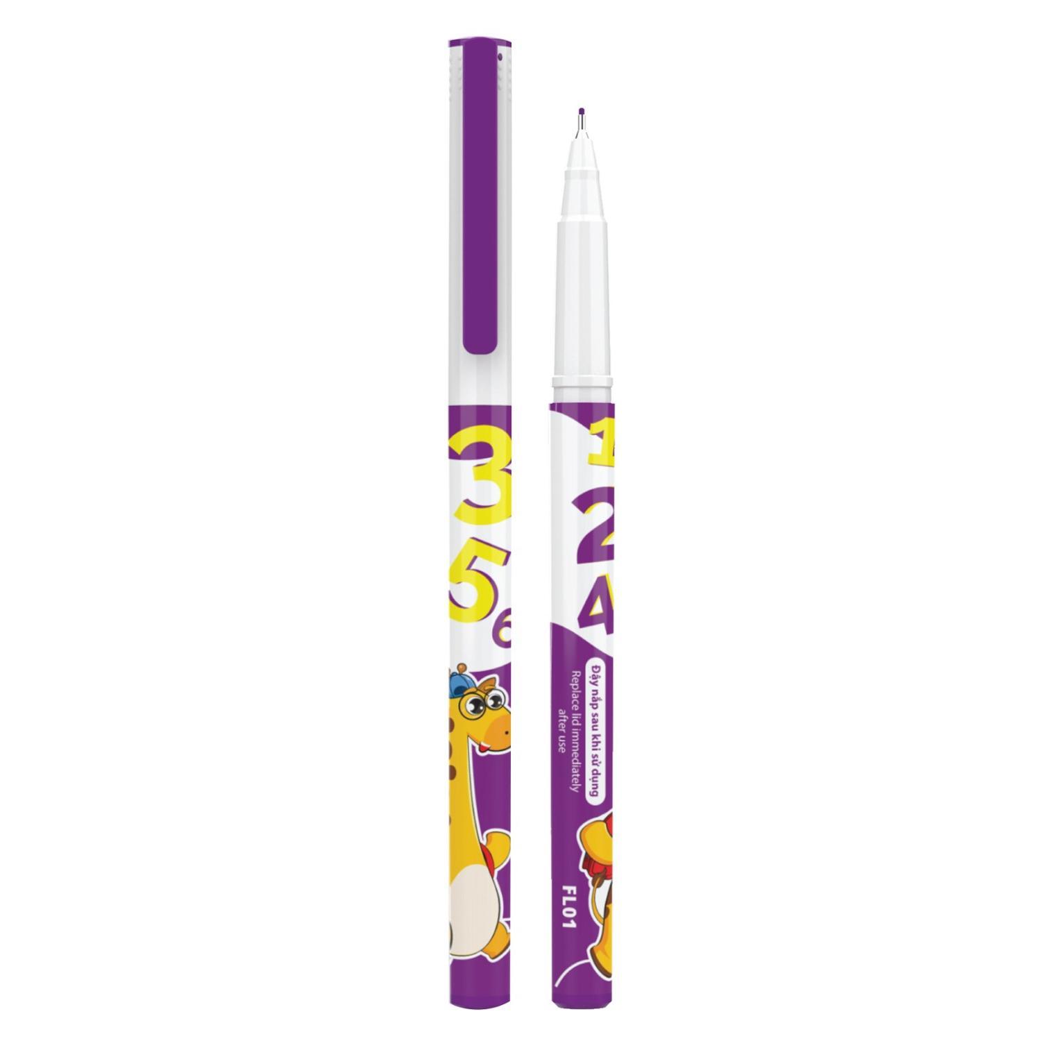 Bút Lông Kim Gira 0.4 mm - Smart Kids FL01 - Mực Tím