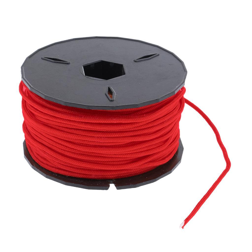 31m Polyester Paracord Rope Parachute Cord for Crafting, Tie-downs, Camping