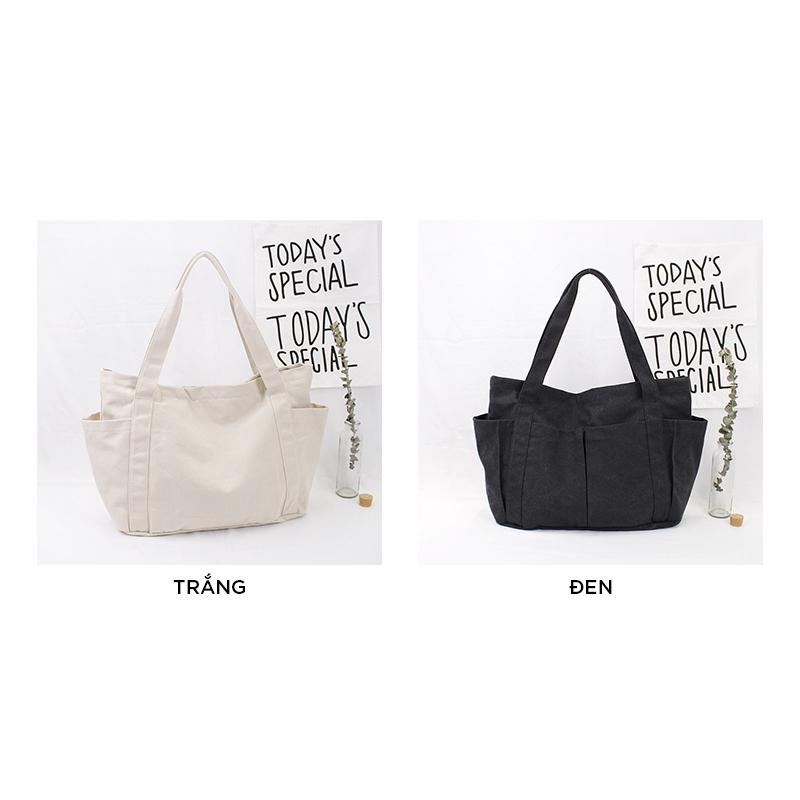 Túi vải thời trang canvas tote đựng đồ quần áo thời trang 2021