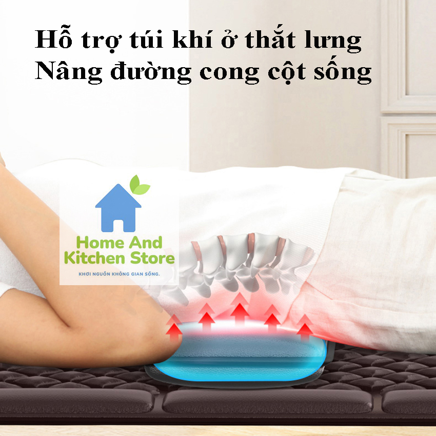 Nệm massage toàn thân RSD-AMCD318 kèm máy massage chân làm ấm, rung xoa bóp cổ, vai gáy, lưng, chân đa năng - đệm massage toàn thân