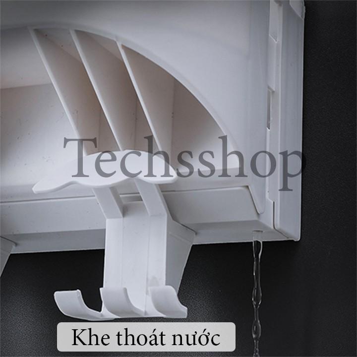 Kệ Để Bàn Chải Kem Đánh Răng Máy Xấy Tóc 5In1 Renai Ra-852B - Kệ Nhả Kem Nhà Tắm Loại 3 cốc, Loại 4 cốc