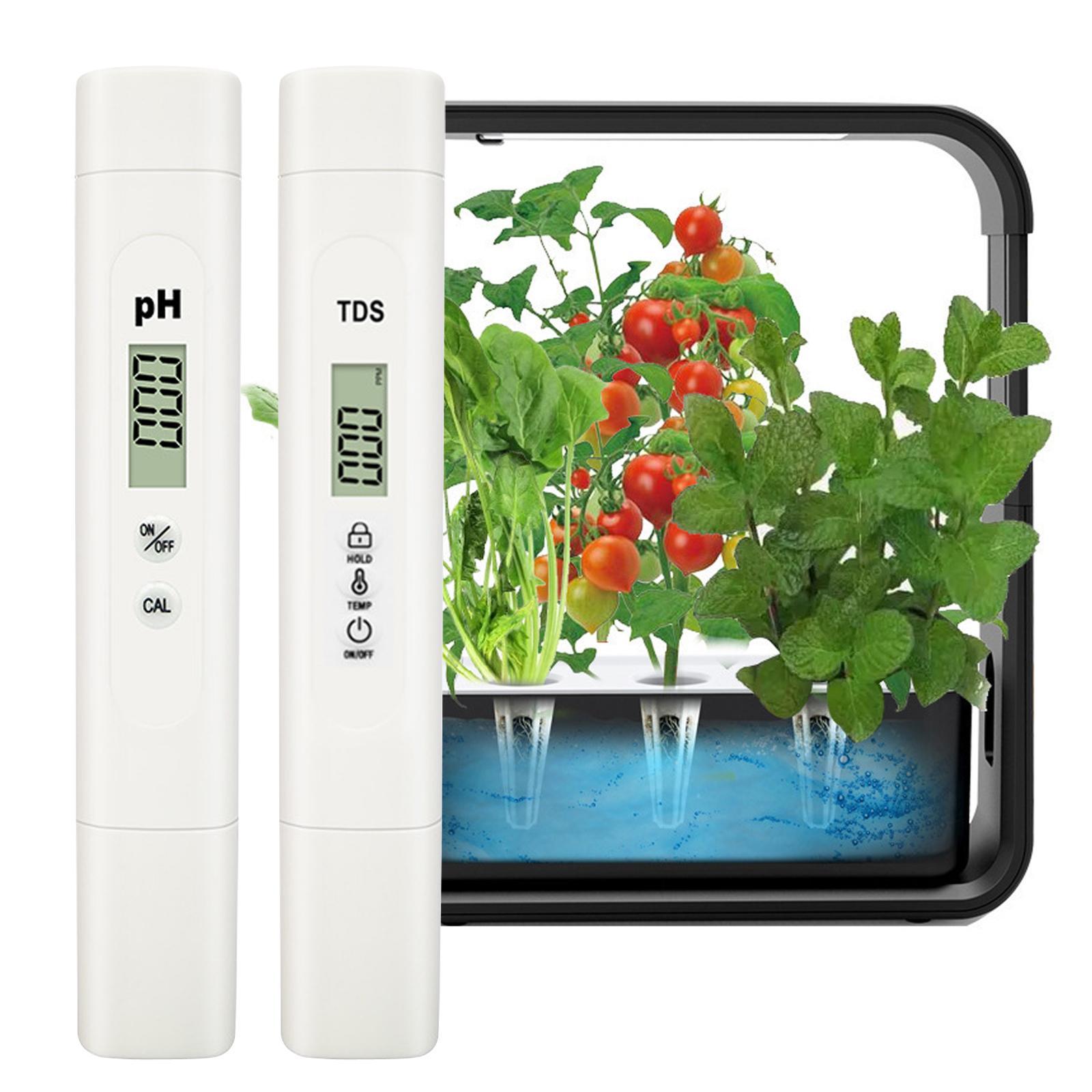 PH and TDS Meter High Accuracy 0~14 PH Measurement Range TDS Temp Tester for Kitchen Hydroponics