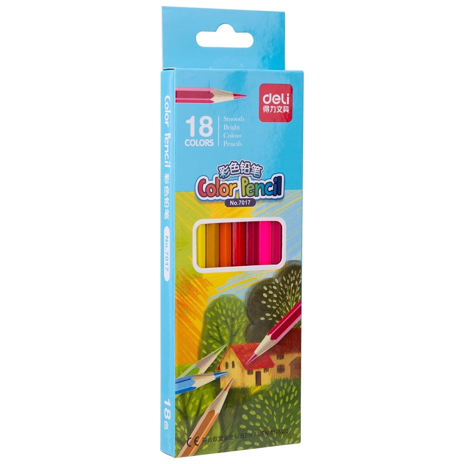 Bút chì màu học sinh Deli - 12 màu/18 màu/24 màu/36 màu - 7016/7017/7018/7019