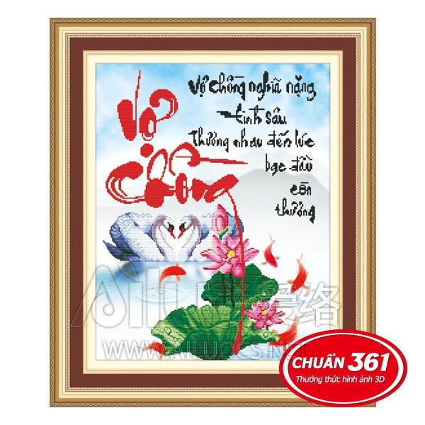 Tranh thêu Vợ Chồng ms 53338