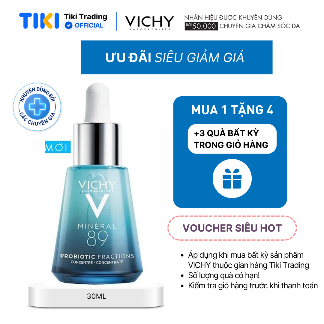 Tinh chất giải cứu làn da tức thì Vichy Mineral 89 Probiotic Fractions 30ml