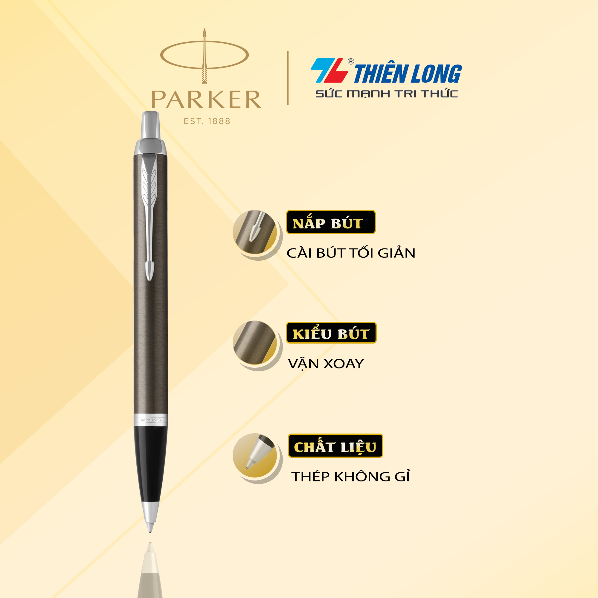 Bút bi cao cấp Parker IM Đ-DK Espresso CT TB4-1975644