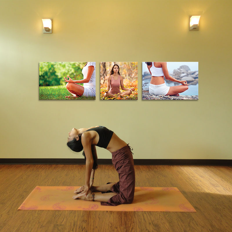 Bộ 3 Tranh yoga và thiền | Tranh trang trí đẹp W1960