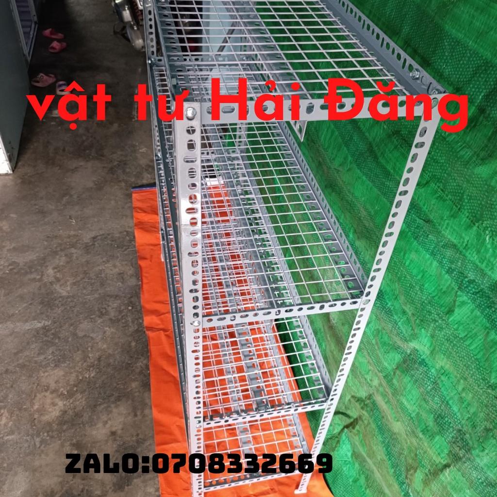 Kệ sắt v lỗ , kệ sắt 4 tầng,kế sắt đa năng nhiều kích thước,vỉ sắt ô vuông sơn tĩnh điện