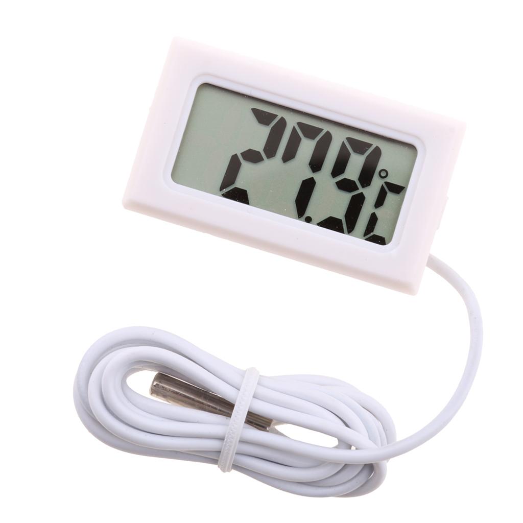 LCD Kỹ Thuật Số Hồ Cá điện Tử Bể Nhiệt Kế Nước Thủy Nhiệt Kế