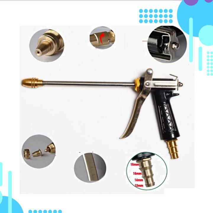 Bộ dây vòi xịt ️bơm nước phun sương️ , tăng áp 3 lần, loại 20m 206318 đầu đồng,đai,+ đai