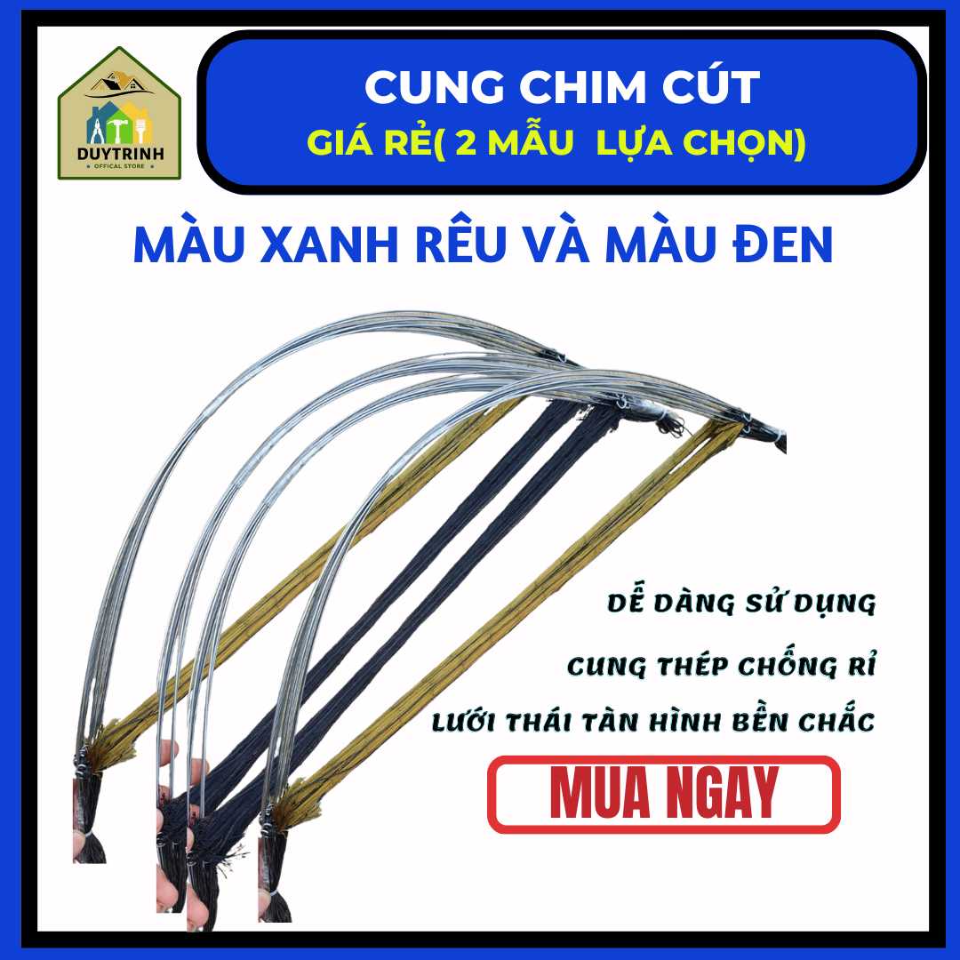 Cung bẫy chim cút mua về chỉ việc sử dụng lưới dù 5p đã nhuộm tàng hình