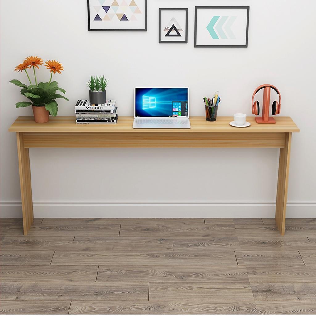 Bàn làm việc thông minh tiết kiệm không gian , bàn gỗ nhỏ decor cho phòng nhỏ hẹp 100x30x72cm BH3 năm - Mozi
