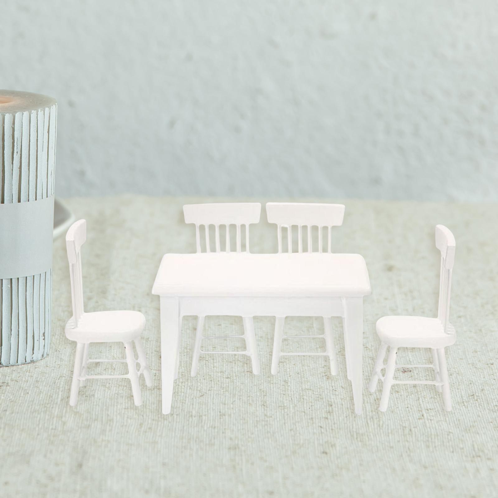 5 Pack Doll House Furniture Toys Accessories DIY Wood 1/12 for Dolls House